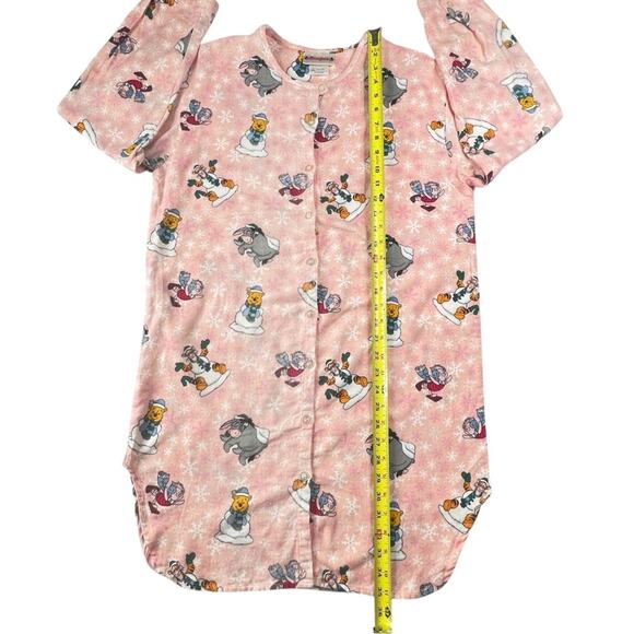VTG Disneyland Nightgown Shirt Dress S/M Winnie the Pooh Eeyore Piglet Tigger - Picture 7 of 10
